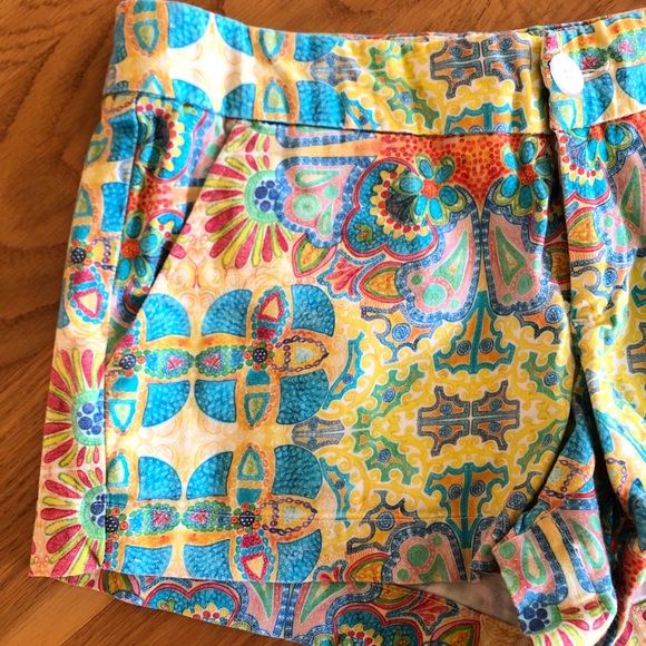 Multi Colored Summer Shorts Size 2 - Picture 3 of 4